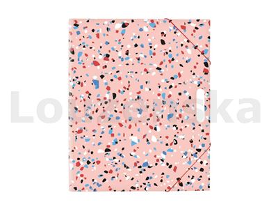 Desky na výkresy A4 s gum.a průhm. Terrazzo růžové MFP