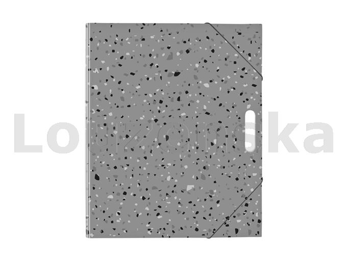 Desky na výkresy A4 s gum.a průhm. Terrazzo šedé MFP