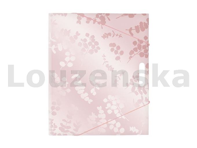 Desky na výkresy A3 s gum.a průhm. růžové MFP