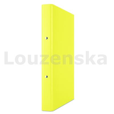 Pořadač A4 2kr. 3,5cm polypropylen žlutý DONAU