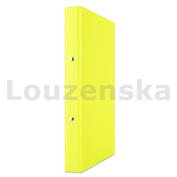 Pořadač A4 2kr. 3,5cm polypropylen žlutý DONAU