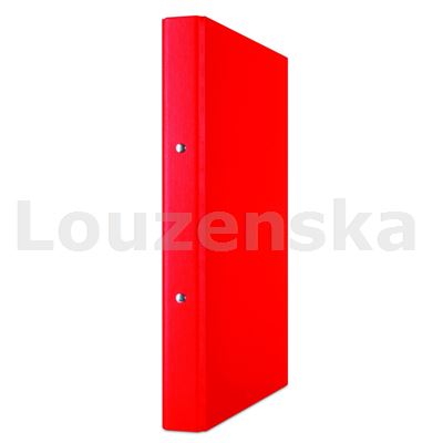 Pořadač A4 2kr. 3,5cm polypropylen červený DONAU