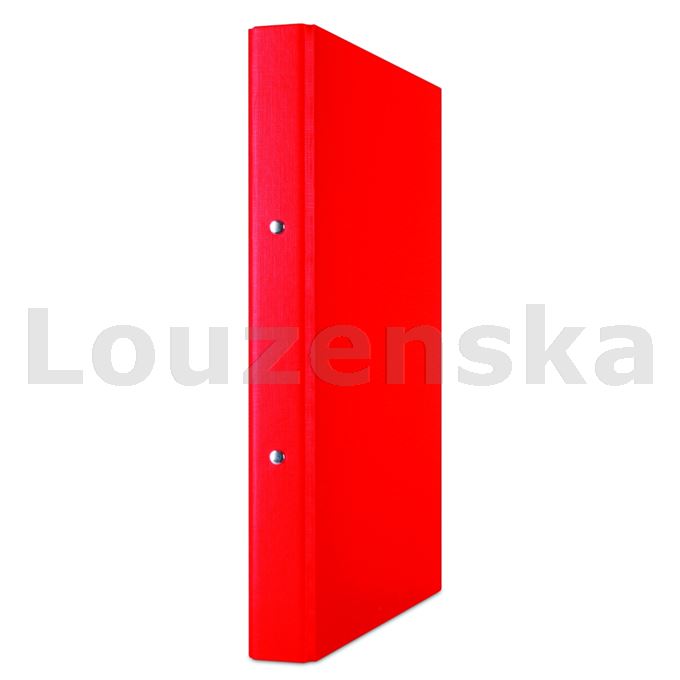 Pořadač A4 2kr. 3,5cm polypropylen červený DONAU