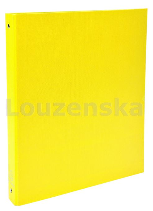 Pořadač A4 4kr. 3cm polypropylen žlutý EXACOMPT