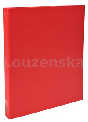 Pořadač A4 4kr. 3cm polypropylen červený EXACOMPT