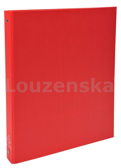 Pořadač A4 4kr. 3cm polypropylen červený EXACOMPT