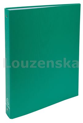 Pořadač A4 4kr. 3cm polypropylen zelený EXACOMPT