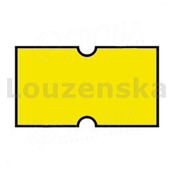 Etikety 22x12mm Cola-ply signální žluté