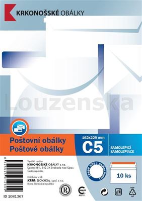 Obálka C5 samolepící/10ks