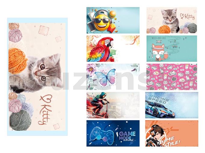 Obálka bar. DL s krycí páskou dětský mix MFP