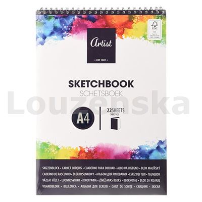 Skicák A4 spirála/25l 145g Artist
