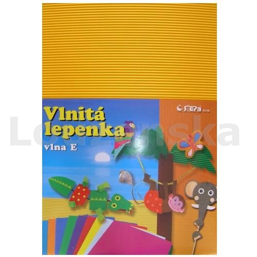 Lepenka E-Welle 260g 24,5x34,5 rovná žlutá STEPA