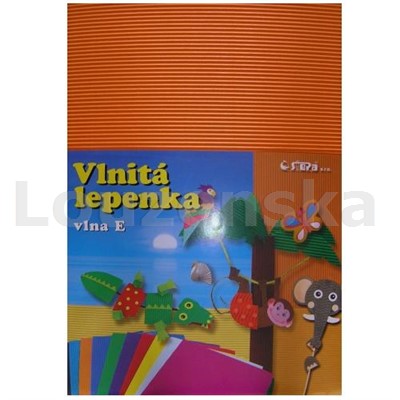 Lepenka E-Welle 260g 24,5x34,5 rovná oranžová STEPA