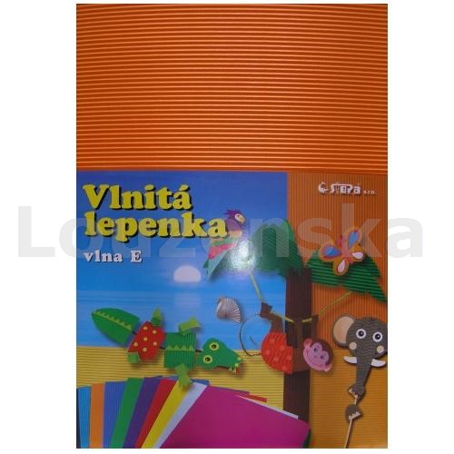 Lepenka E-Welle 260g 24,5x34,5 rovná oranžová STEPA