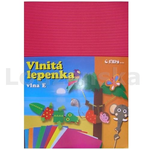 Lepenka E-Welle 260g 24,5x34,5 rovná růžová STEPA