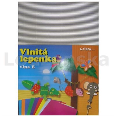 Lepenka E-Welle 260g 24,5x34,5 rovná stříbrná STEPA