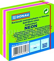 Bloček lepící kostka 50x50mm neon/250l zelený mix DONAU