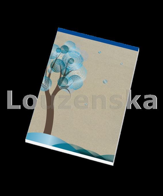 Blok šitý A6 čistý/50listů eko PAPÍRNY BRNO