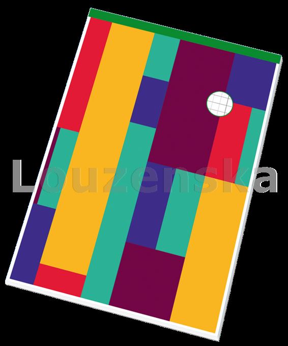 Blok šitý A4 čtvereček/50l bezdřevý hřbítkovaný PAPÍRNY BRNO