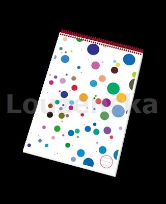 Blok spirála A4 linka/50listů bezdřevý PAPÍRNY BRNO