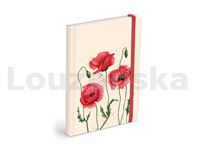 Blok 13x18cm s gumou/120l čistý Vlčí máky