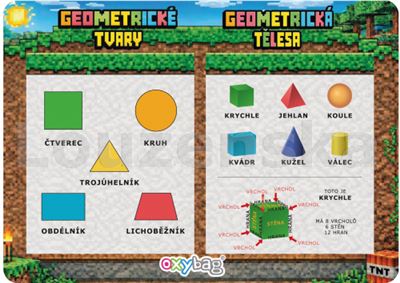 Geometrické tvary A4 - kluci OXYBAG
