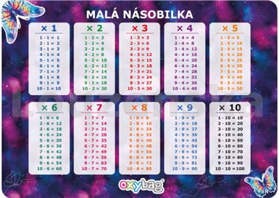 Malá násobilka A4 - holky OXYBAG