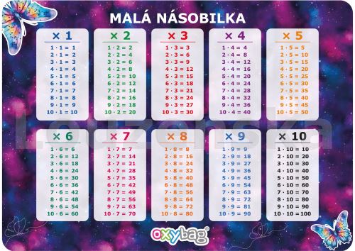 Malá násobilka A4 - holky OXYBAG