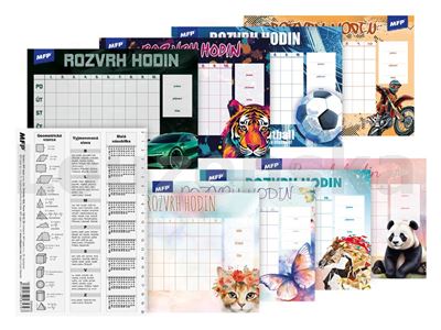 Rozvrh hodin A5 mix motivů MFP