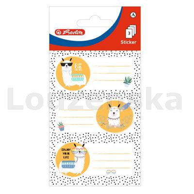 Etikety školní/3 listy Lama HERLITZ