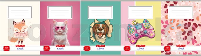 Sešit 523 bezdřevý potisk holky HERLITZ