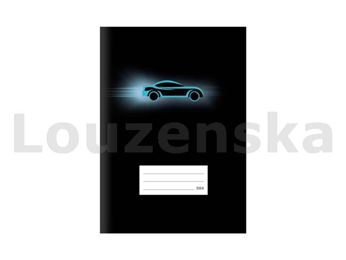 Sešit 564 bezdřevý černý Auto MFP