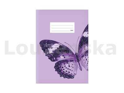 Sešit 564 bezdřevý Motýl fialový MFP