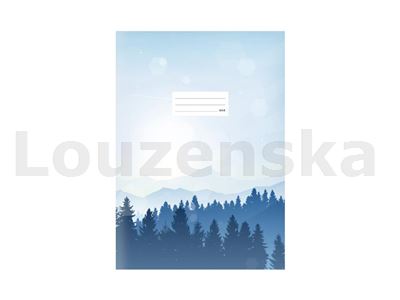Sešit 444 bezdřevý Hory modrý MFP