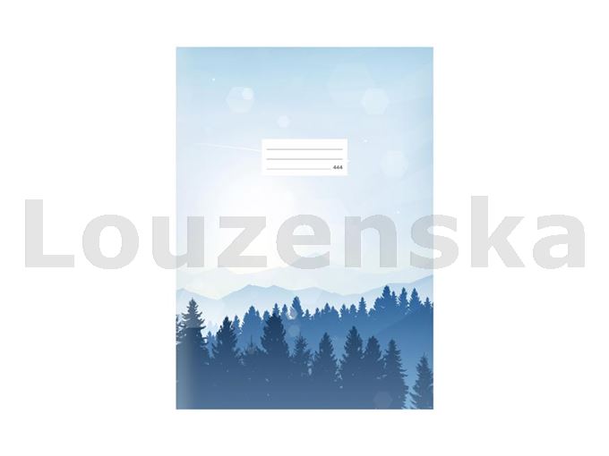Sešit 444 bezdřevý Hory modrý MFP