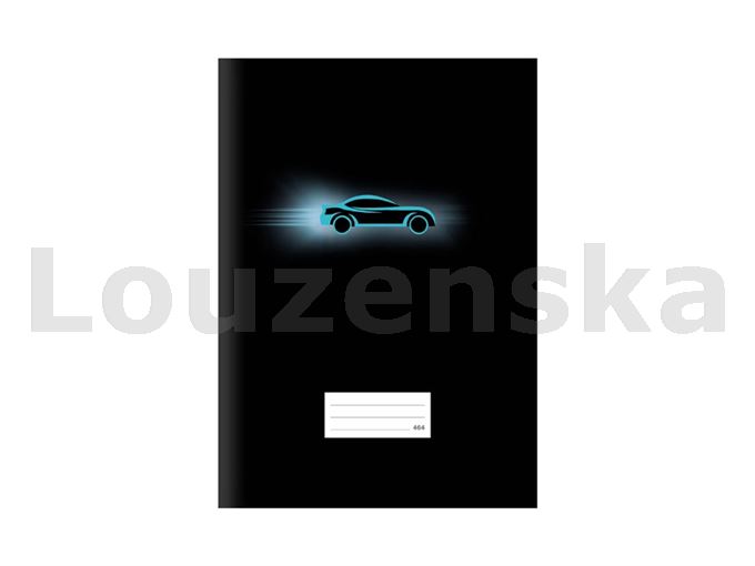 Sešit 464 bezdřevý černý Auto MFP
