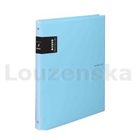 Kroužkový zápisník A5 4kr. PVC Pastelini modrý