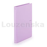 Kroužkový zápisník A4 4kr. PVC Pastelini fialový
