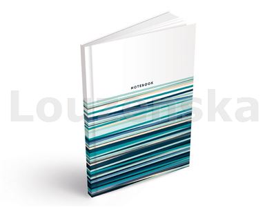 Záznamní kniha A5 100l čistá Bílá s pruhy MFP