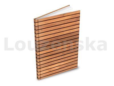 Záznamní kniha A5 100l čistá Dřevo - pruhy MFP