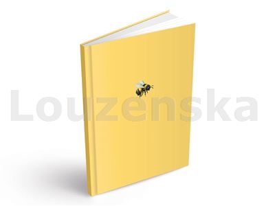 Záznamní kniha A5 100l linka Včela - žlutá MFP
