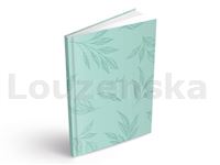 Záznamní kniha A5 100l linka Listy - mint MFP