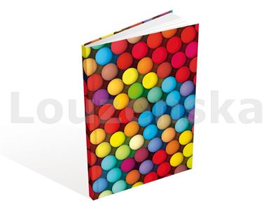 Záznamní kniha A5 100l linka Barevná kolečka MFP