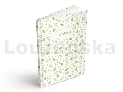Záznamní kniha A4 100l čistá Zelené lístky MFP