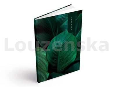 Záznamní kniha A4 100l linka Zelené listy MFP