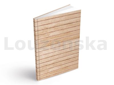 Záznamní kniha A4 100l linka Béžové dřevo MFP