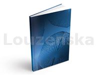 Záznamní kniha A4 200l linka Modré listy