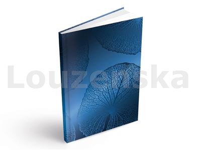Záznamní kniha A4 200l linka Modré listy