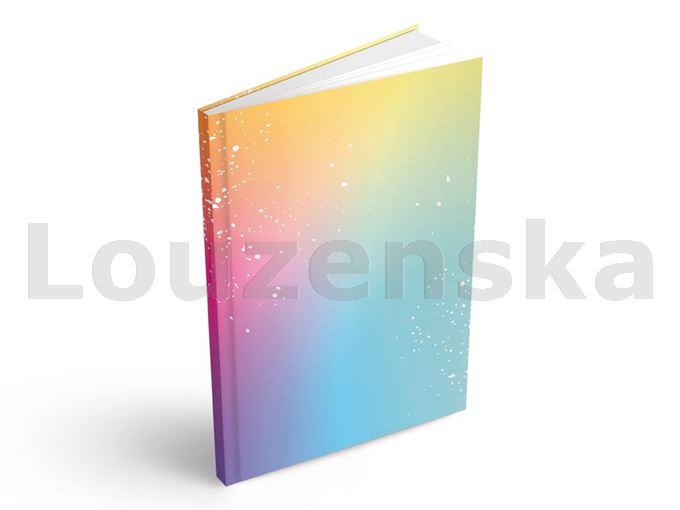 Záznamní kniha A4 100l čtvereček Pastel.mix MFP
