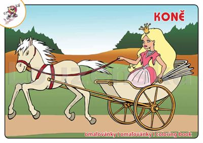 Omalovánky A5 Koně